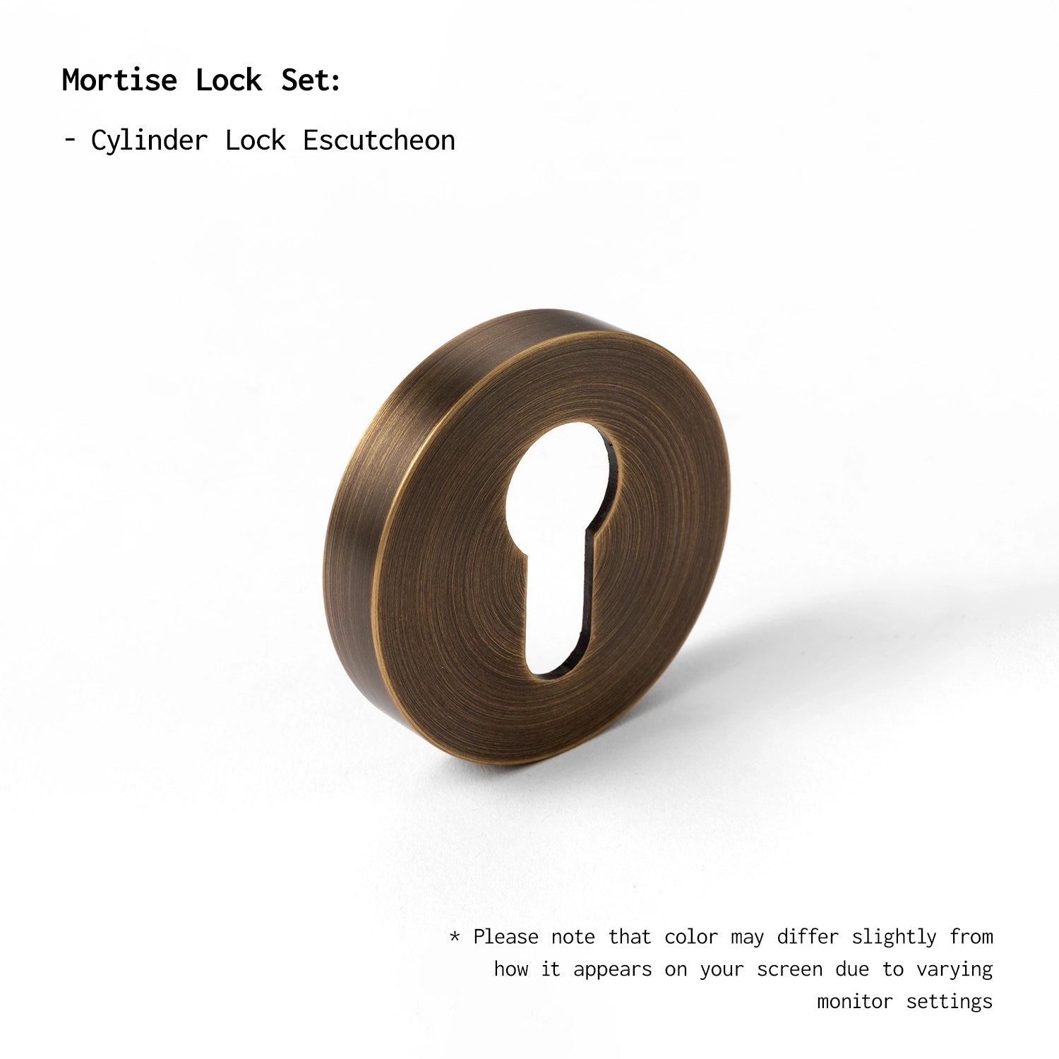 Svik-01 | Antique Brass | Diamond Knurled | Round Rose
