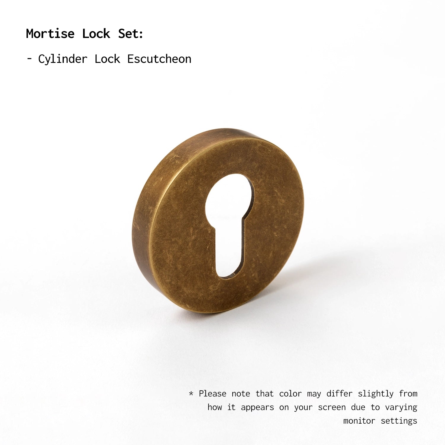 Midal | Ochre Antique Brass | Linear Knurled | Round Rose
