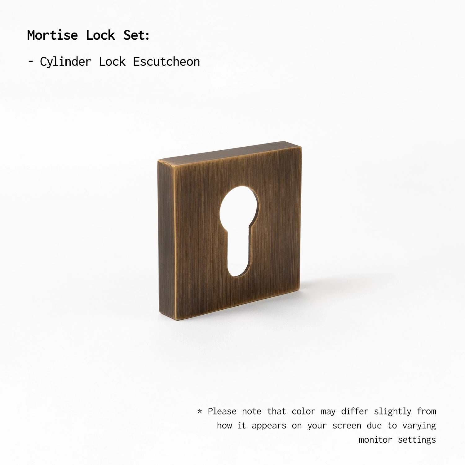 Svik-01 | Antique Brass | Diamond Knurled | Square Rose