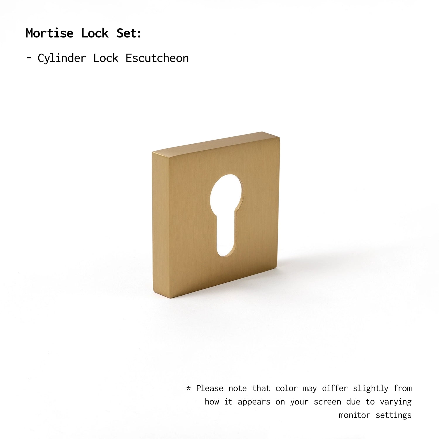 Svik-01 | Satin Brass | Diamond Knurled | Square Rose
