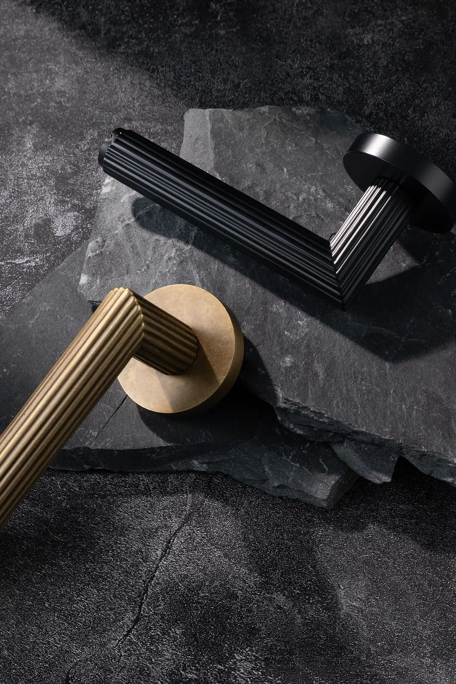 Midal | Lever Door Handles | Ochre Antique Brass