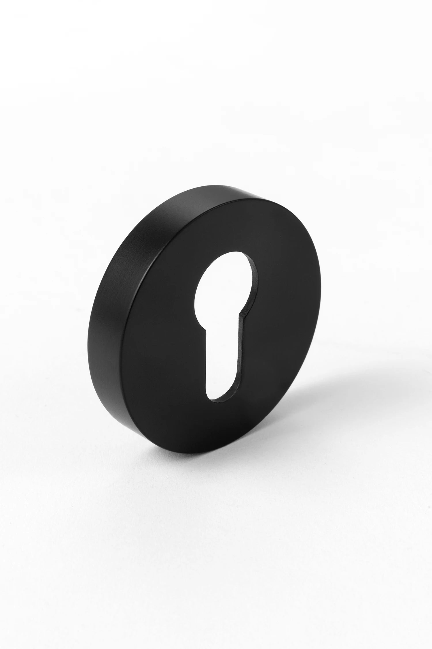 Cylinder Lock Escutcheon | Round | Black