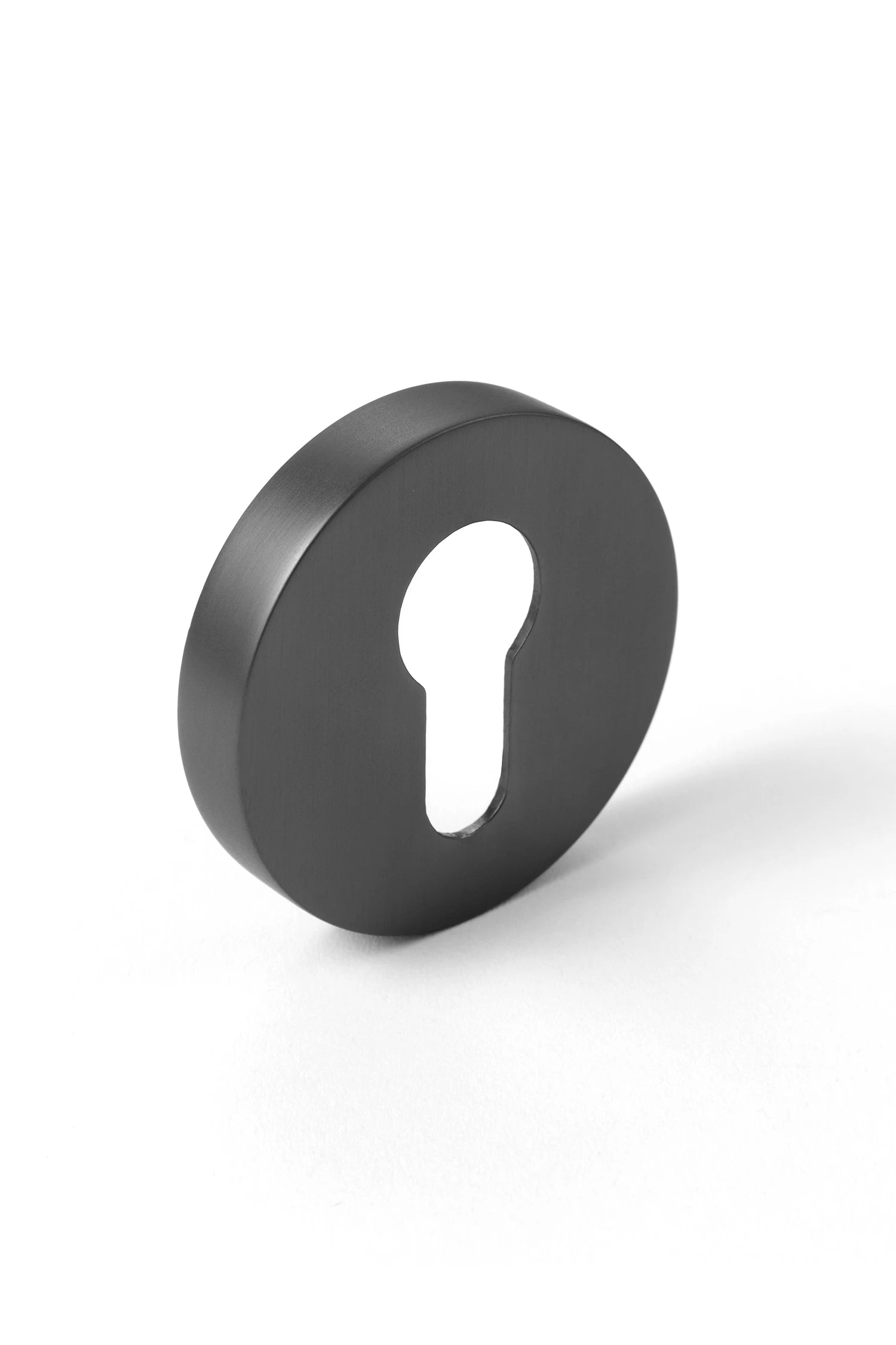 Cylinder Lock Escutcheon | Round | Charcoal Grey