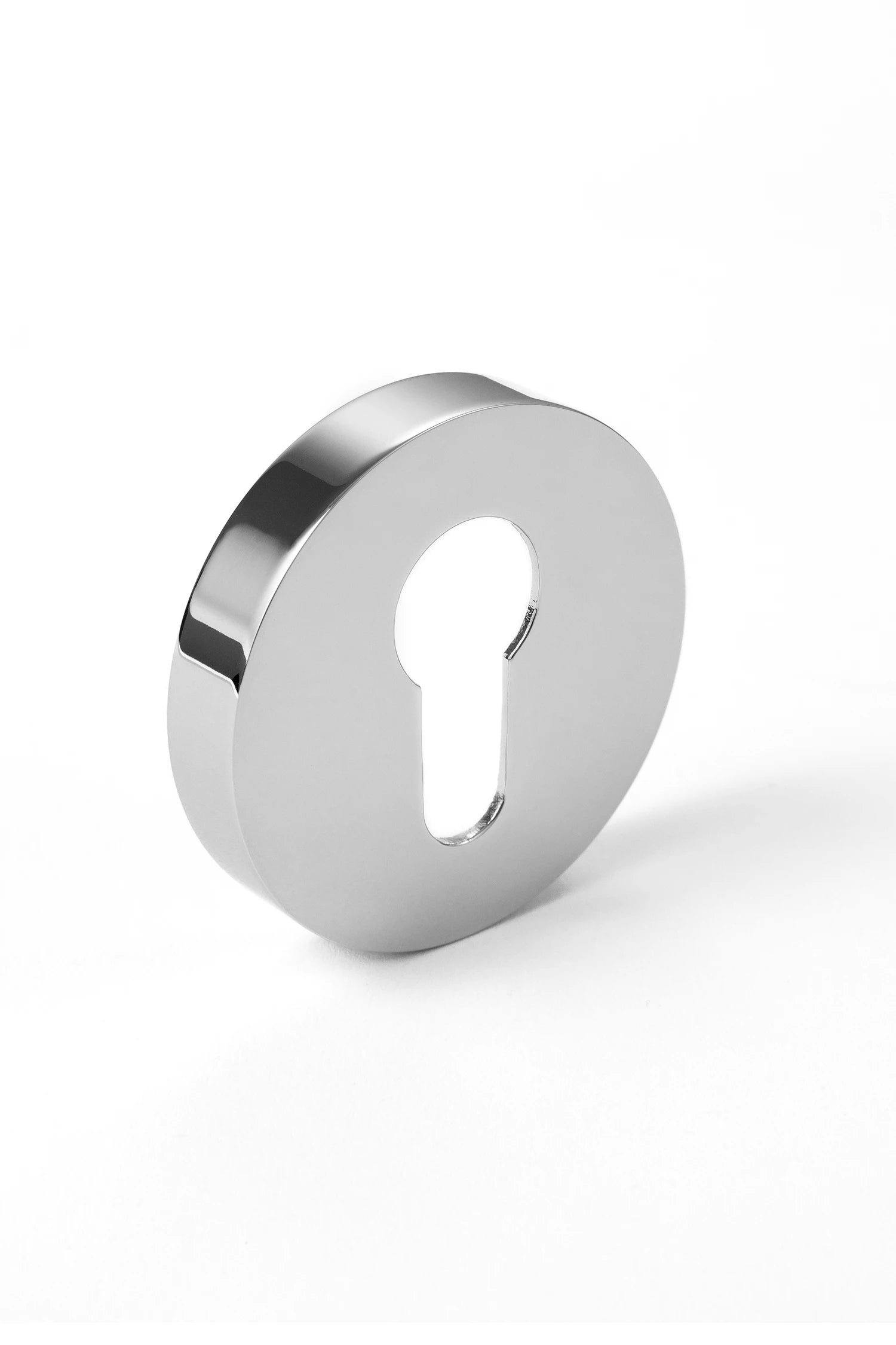 Cylinder Lock Escutcheon | Round | Polished Chrome